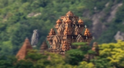 After blur background