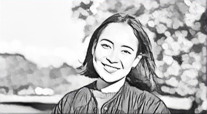 After turning photo into sketch